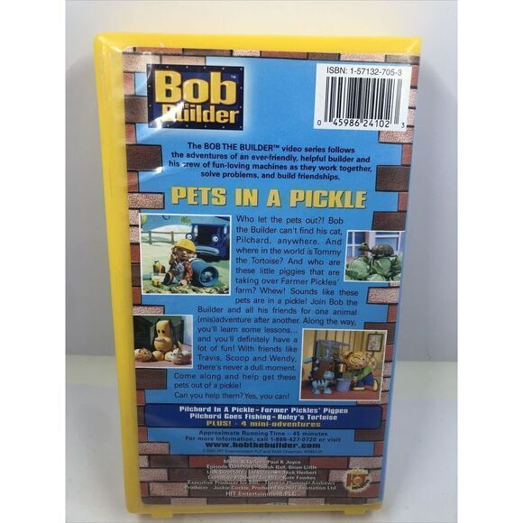 Bob the Builder Pets in a Pickle VHS Video Tape Clamshell Case. Please Read - Picture 3 of 6
